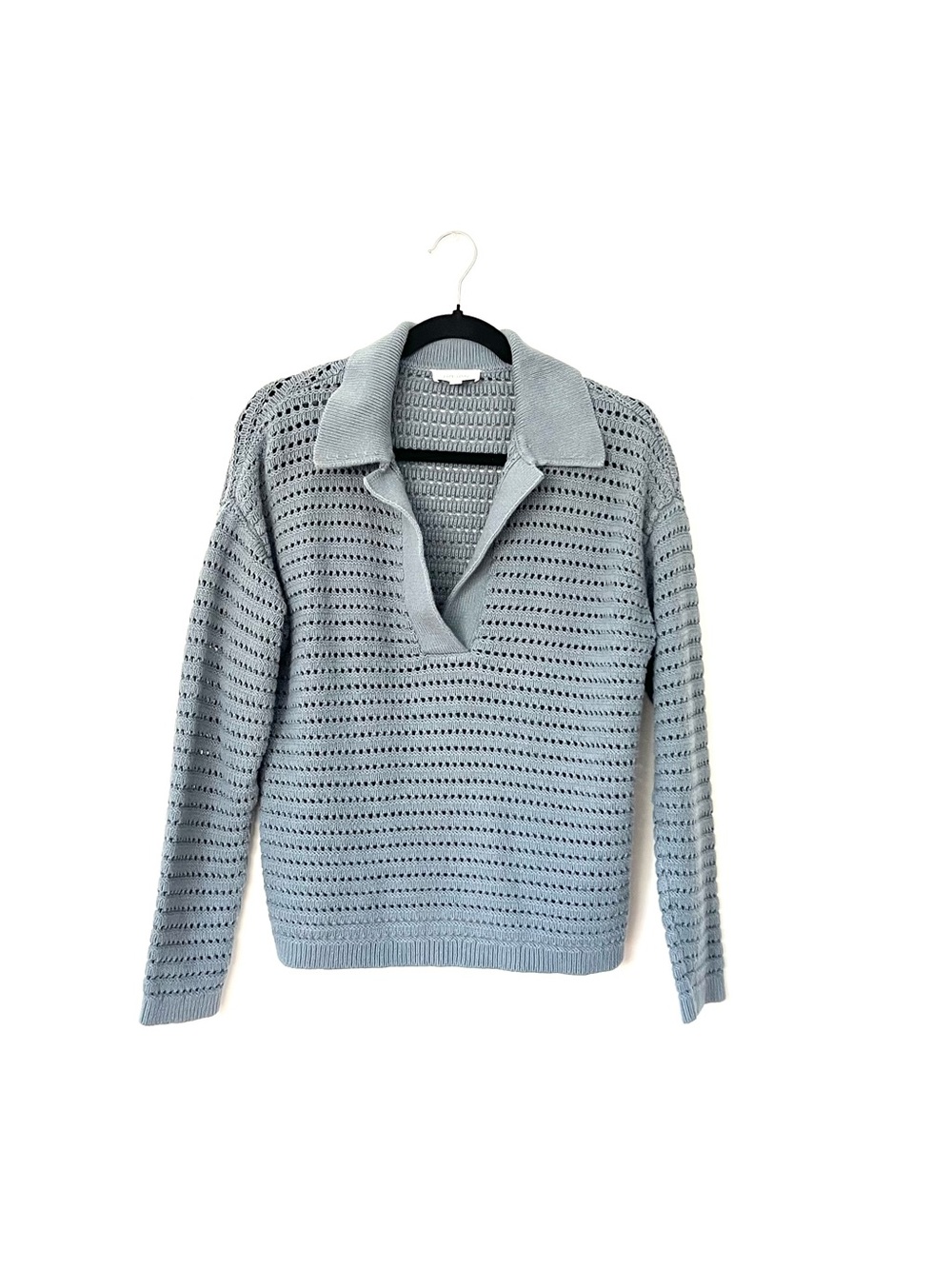 Haven Well Within Open Stitch Johnny Collar Sweater